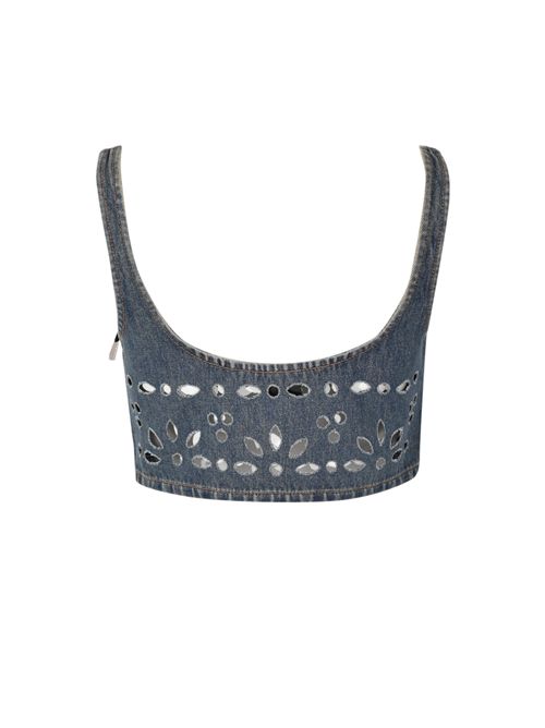 Top Thora in denim sangallo PINKO | 106419 A35CPJ1